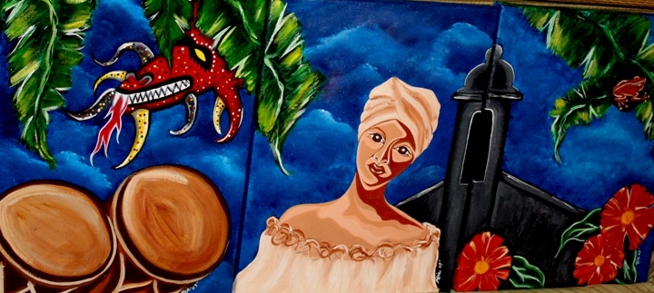Puerto Rico Painting Celebrate Culture