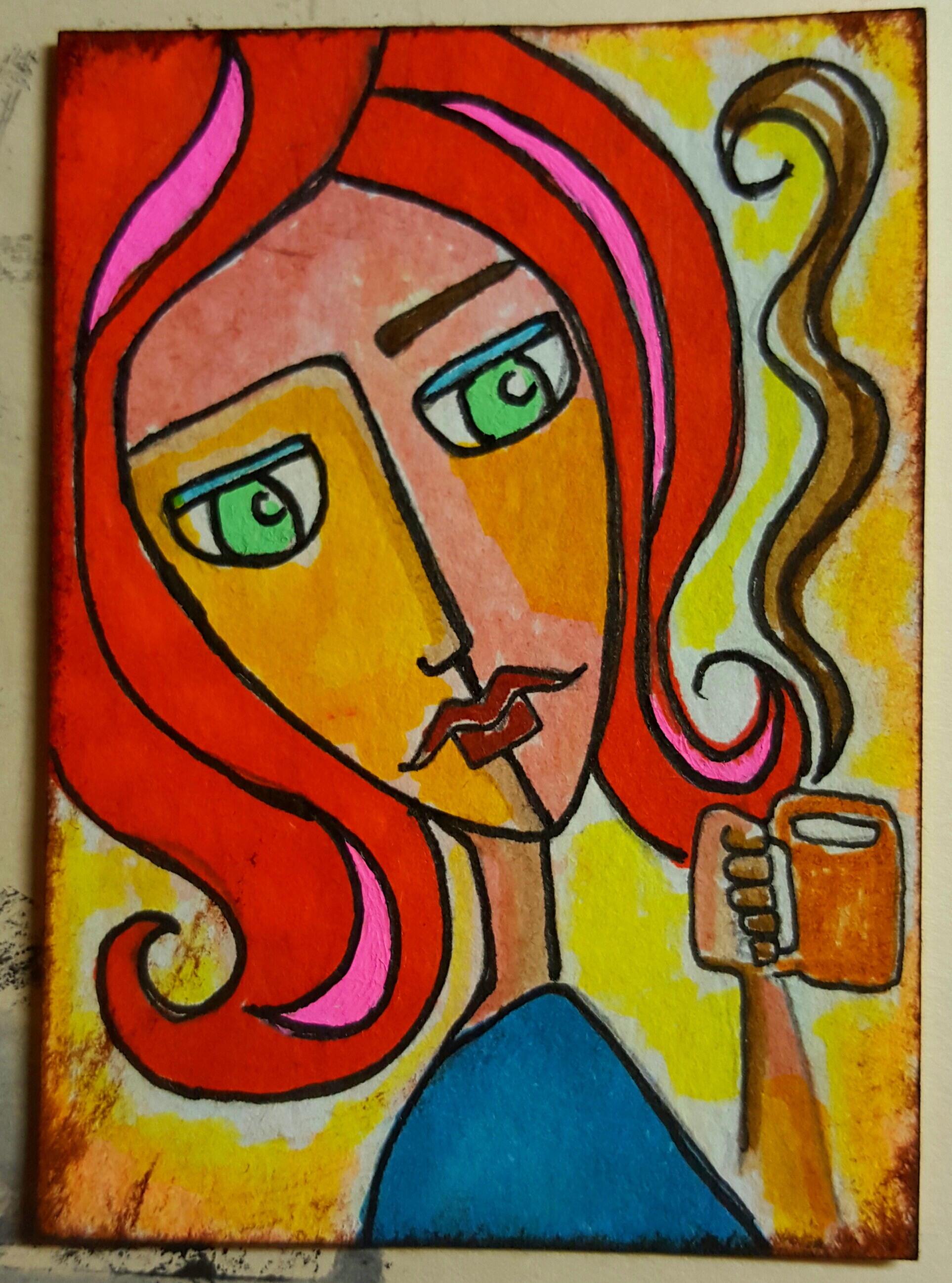 #1 Cafe Fuerte / Strong Coffee  ~ ATC Series